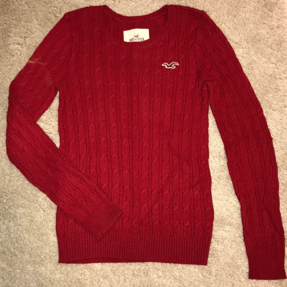 Hollister red sweater!